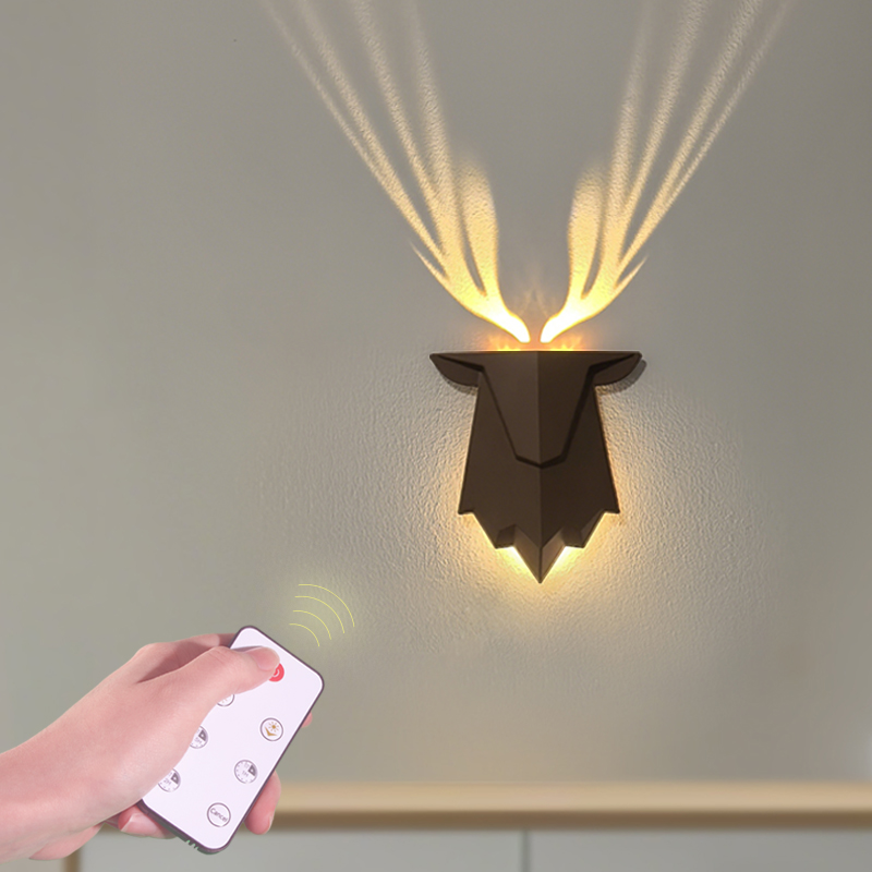 Foyer Lighting Wall Decor - Lampe de projecteur d'ombre de cerf,