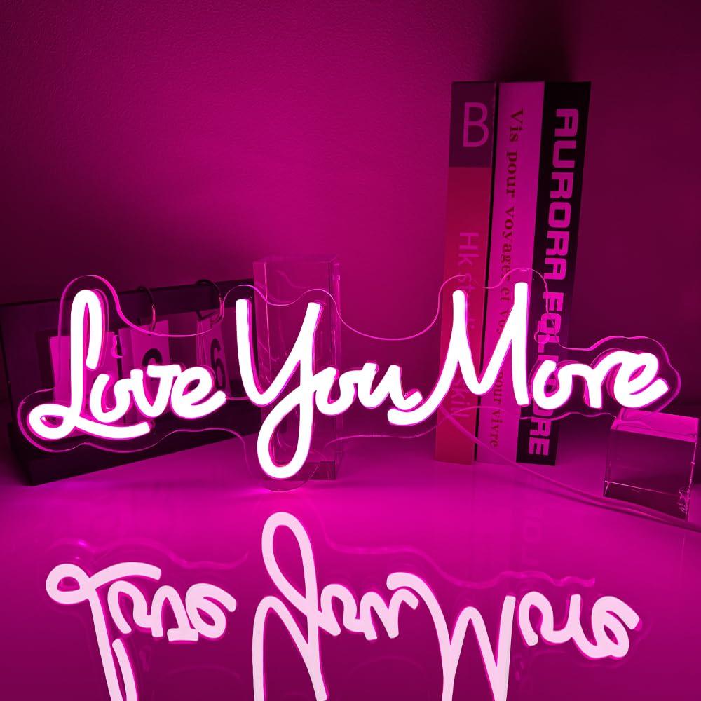 Lighting Decor And More - Panneau néon « Love You More