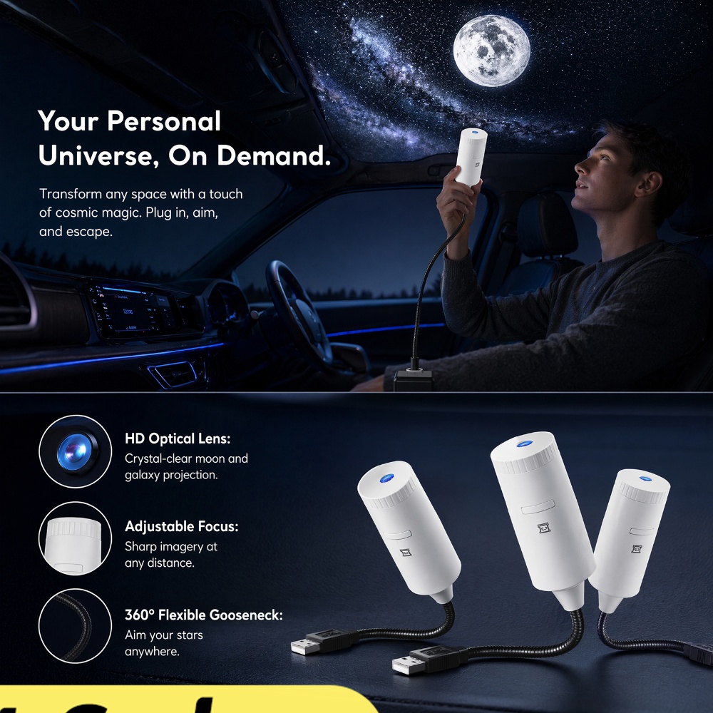 Lighting Decoration For Home - Mini projecteur d'étoiles galactiques 2 en