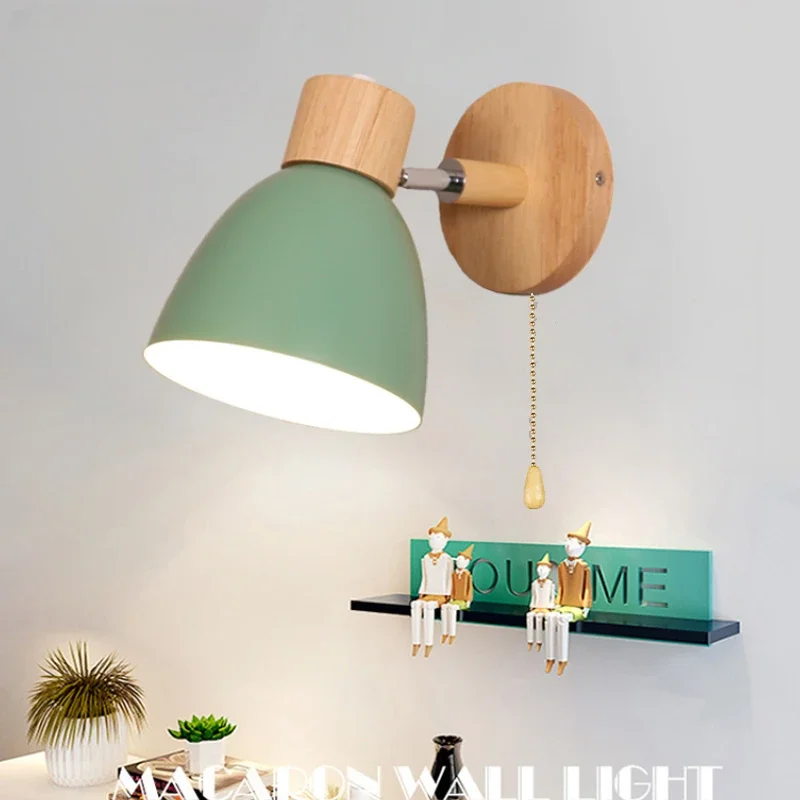 Foyer Lighting Wall Decor - Applique Murale Nordique en Bois pour