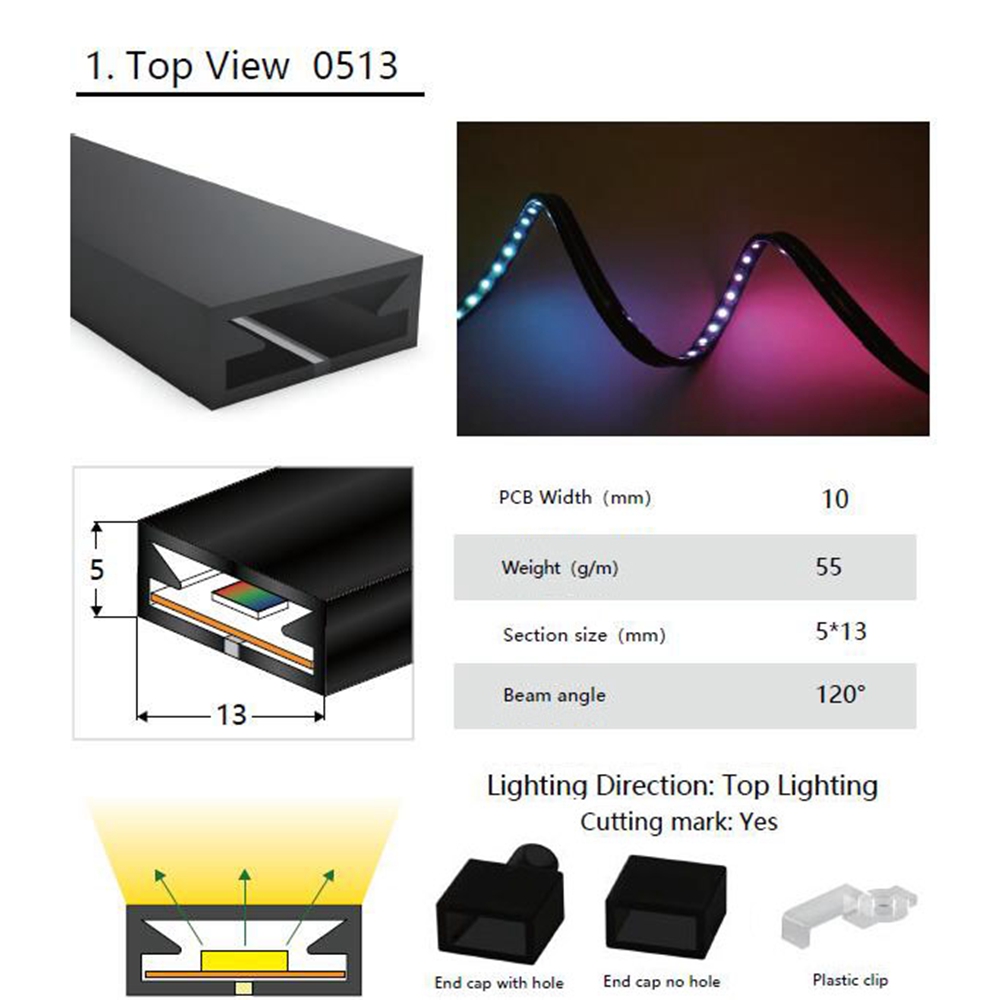 Tube de ULau néon LED flexible - Lighting Decor And More avis et prix