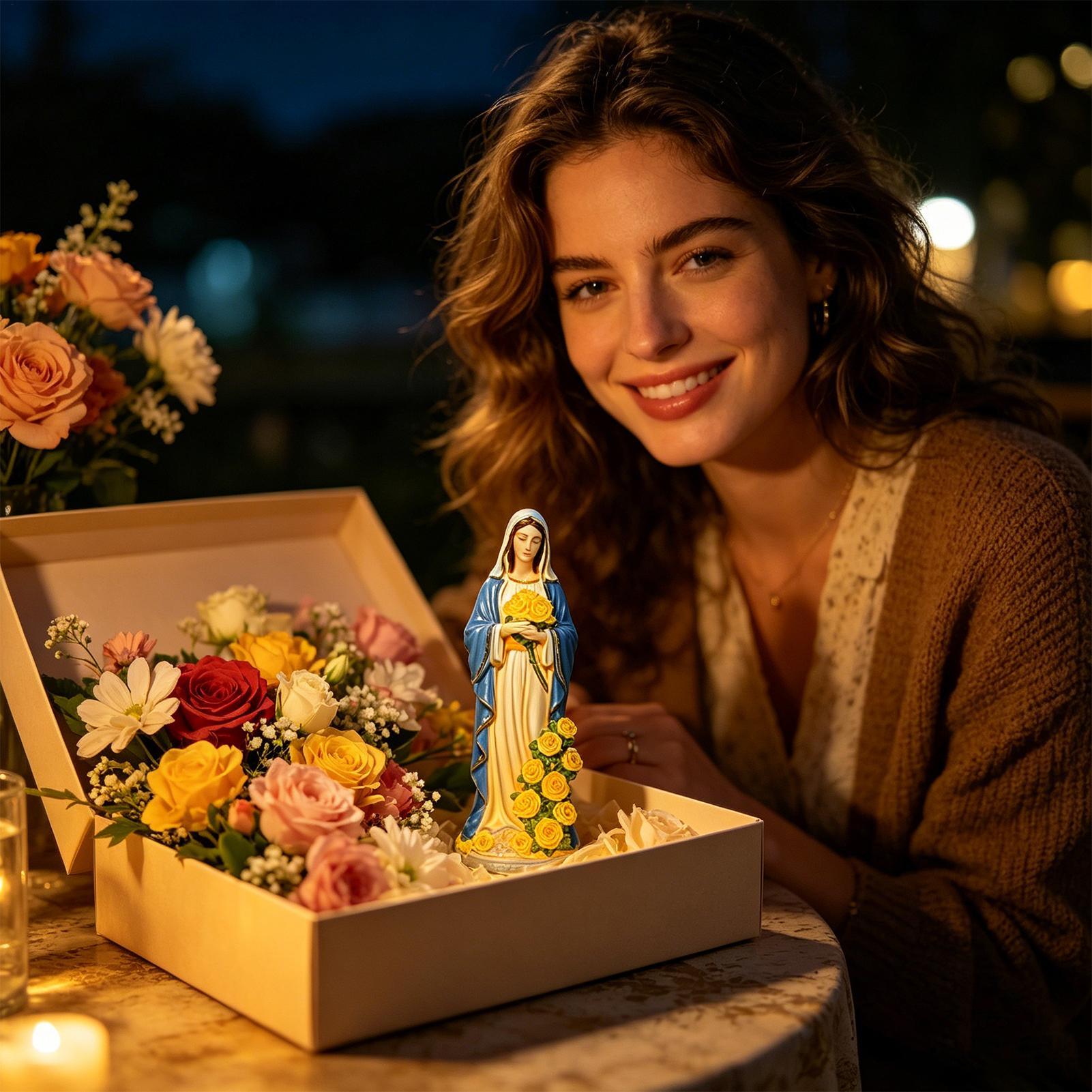 Statue solaire de la Vierge Ma - Yard Lighting Decor avis et prix