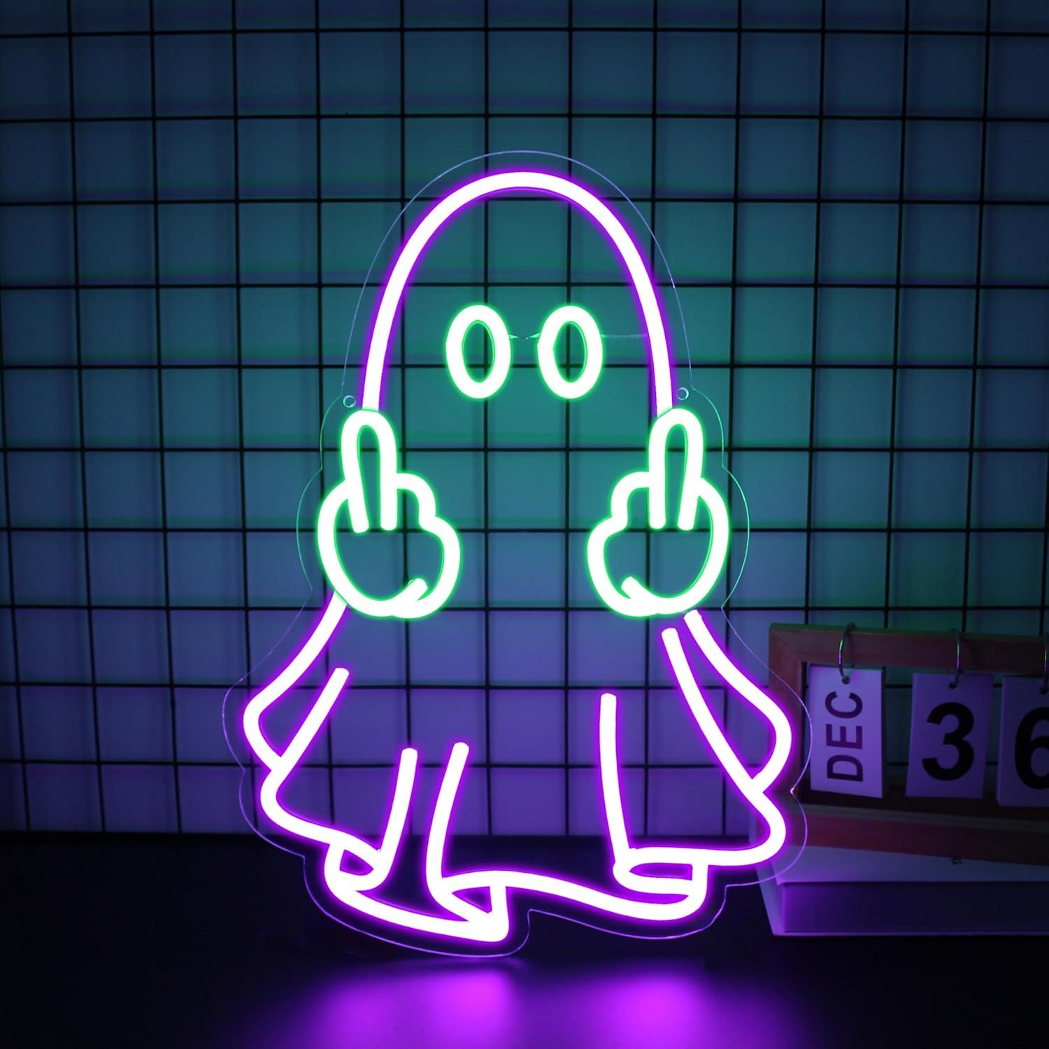 Enseigne néon LED Ghost alimen - Lighting Decoration For Home avis et prix