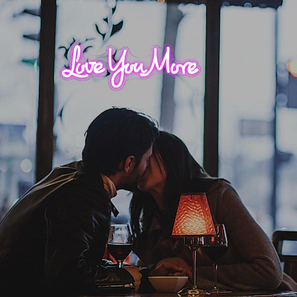 Panneau néon « Love You More » - Lighting Decor And More avis et prix