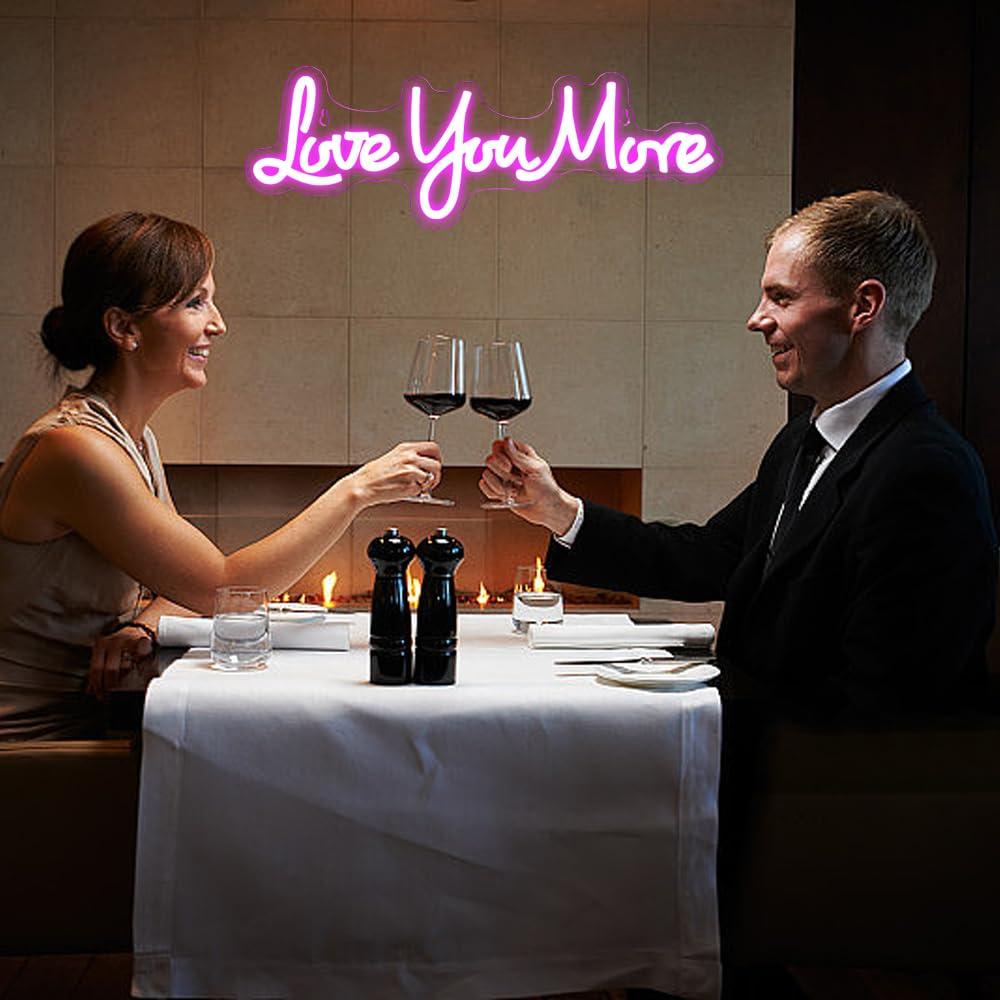 Panneau néon « Love You More » - Lighting Decor And More avis et prix