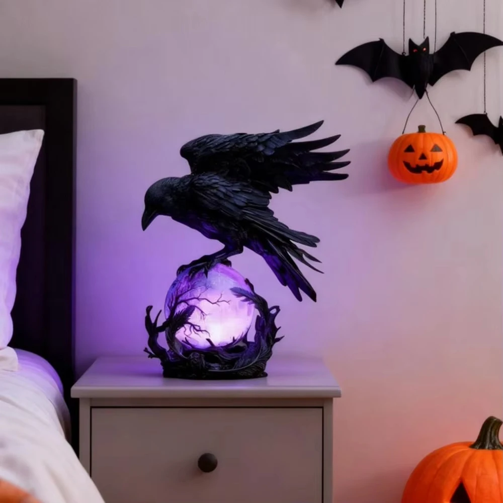 Lampe LED gothique corbeau, Sc - Unique Lighting Decor avis et prix