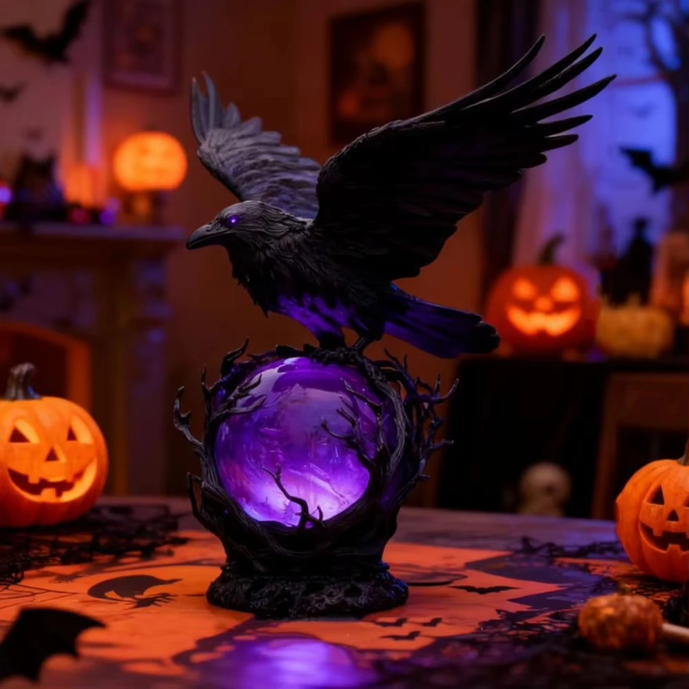 Lampe LED gothique corbeau, Sc - Unique Lighting Decor avis et prix