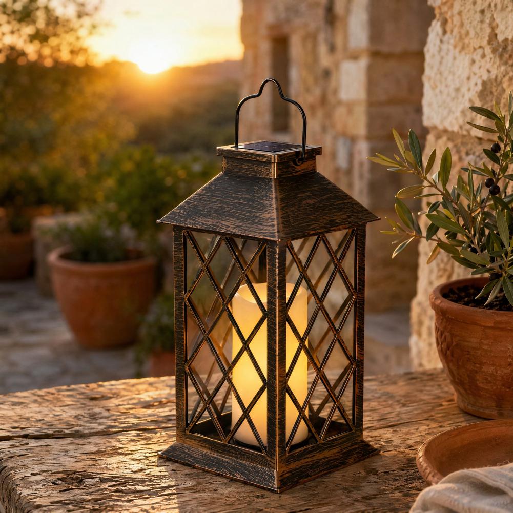 Lanterne solaire rétro, lanter - Yard Lighting Decor avis et prix