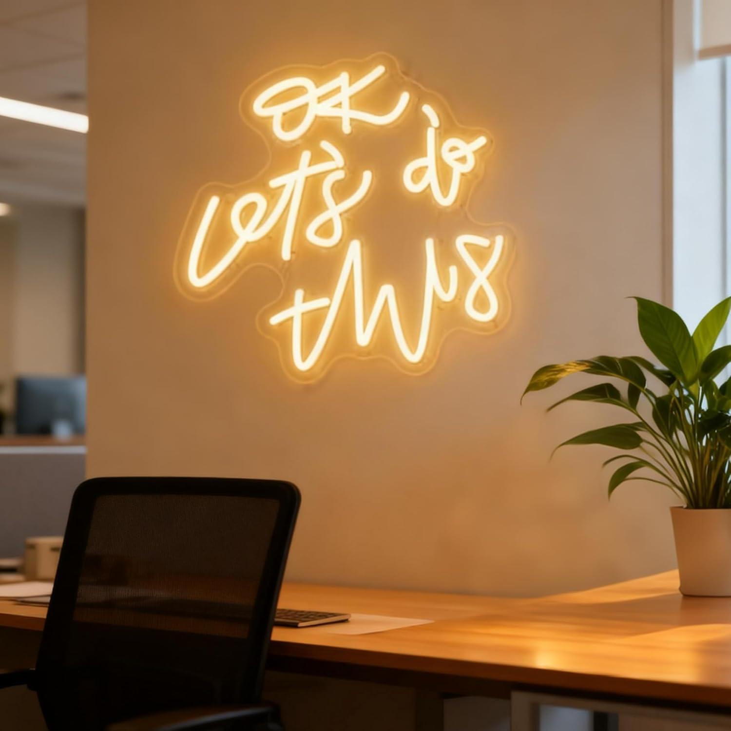 OK, faisons-le ! Enseigne lumi - Ok Lighting Decor avis et prix