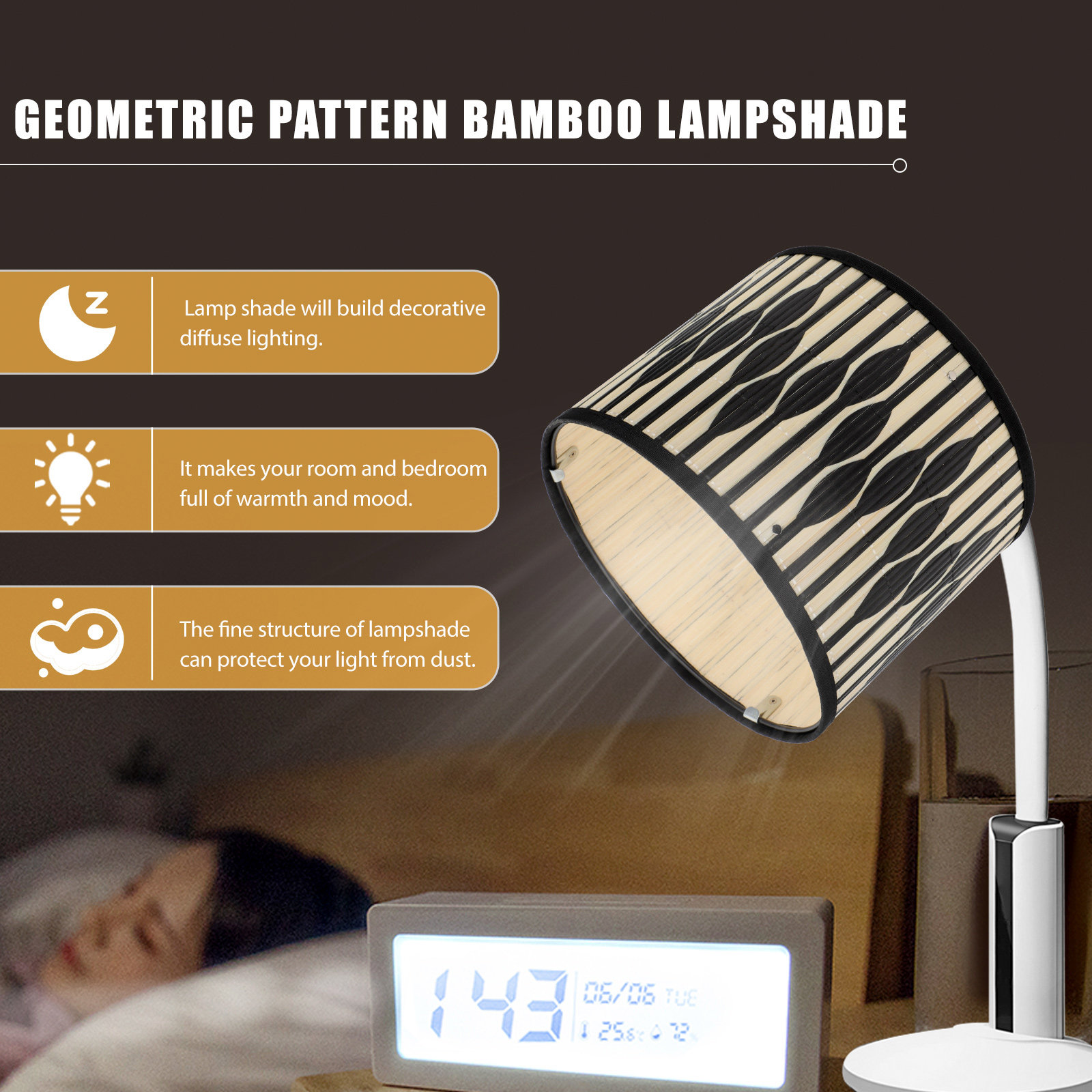 Abat-jour géométrique en bambo - Decor Lighting Solution avis et prix