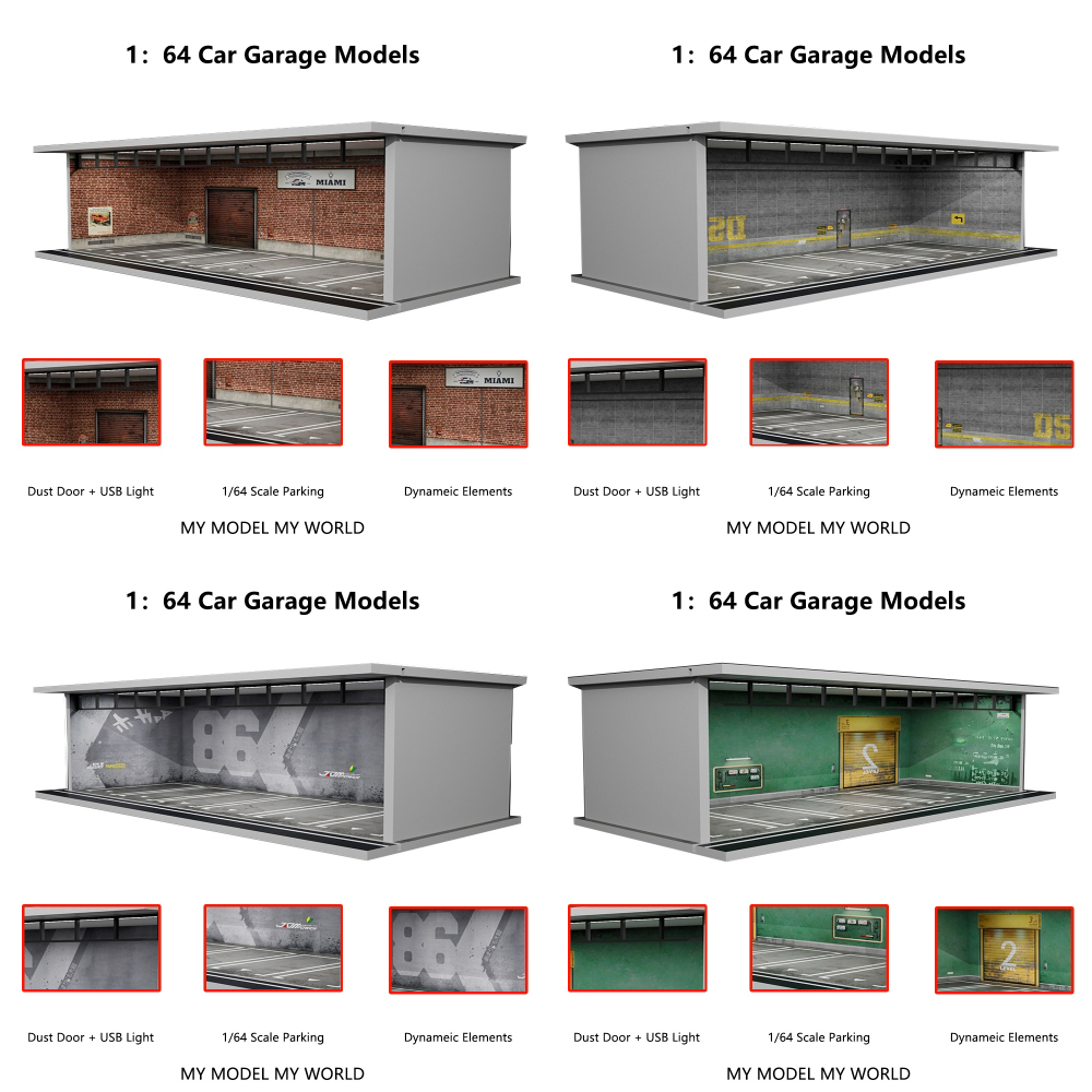 Plus d'art 1/64 voiture Garage - Lighting Decor And More avis et prix