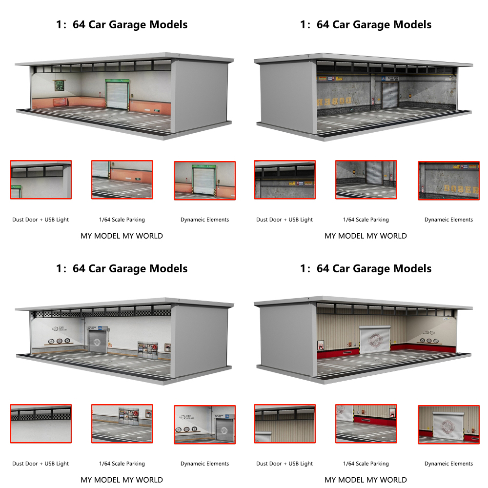 Plus d'art 1/64 voiture Garage - Lighting Decor And More avis et prix