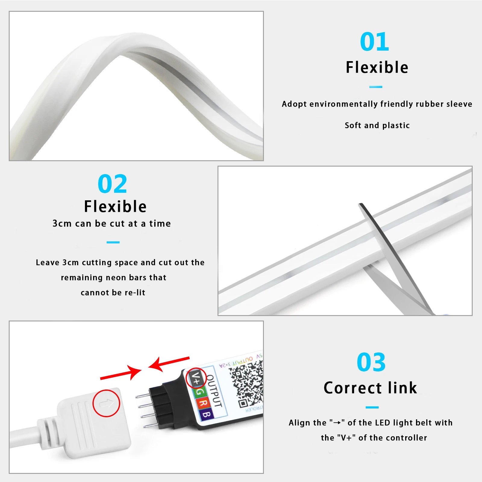 Bande lumineuse LED néon RGB,  - Lighting Decoration For Home avis et prix